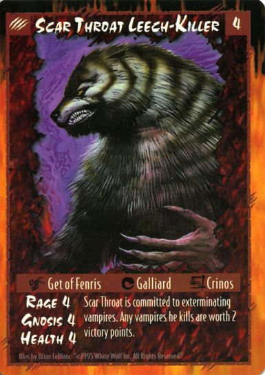 Scar Throat Leech-Killer (Crinos Form)
